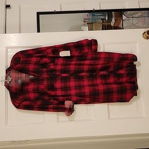 Plaid button-down dress size 1X #45